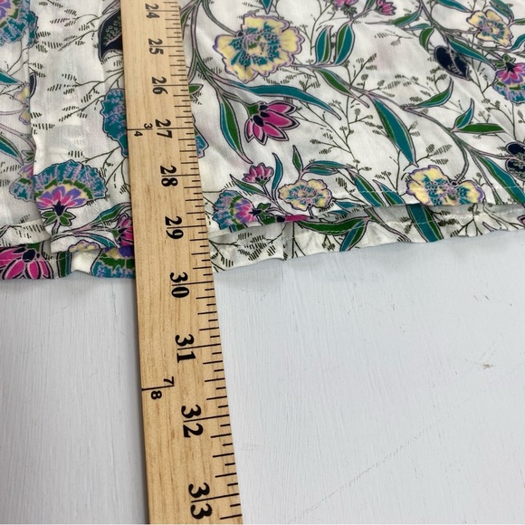 Ann Taylor LOFT M/L Floral 100% Modal Open Front‎ Cardigan Short Sleeve Kimono - Picture 9 of 10